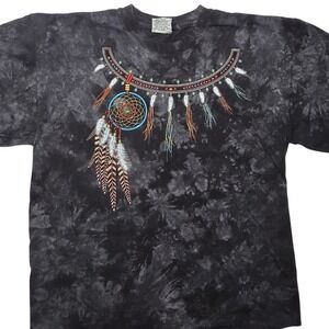 Vintage Ragtops‎ Black Hills South Dakota Dreamcatcher Tie Dye T-Shirt Mens L